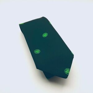 VINTAGE MILLARS Connenemara Tweeds Green Shamrock Luck Tie (Made in Ireland)